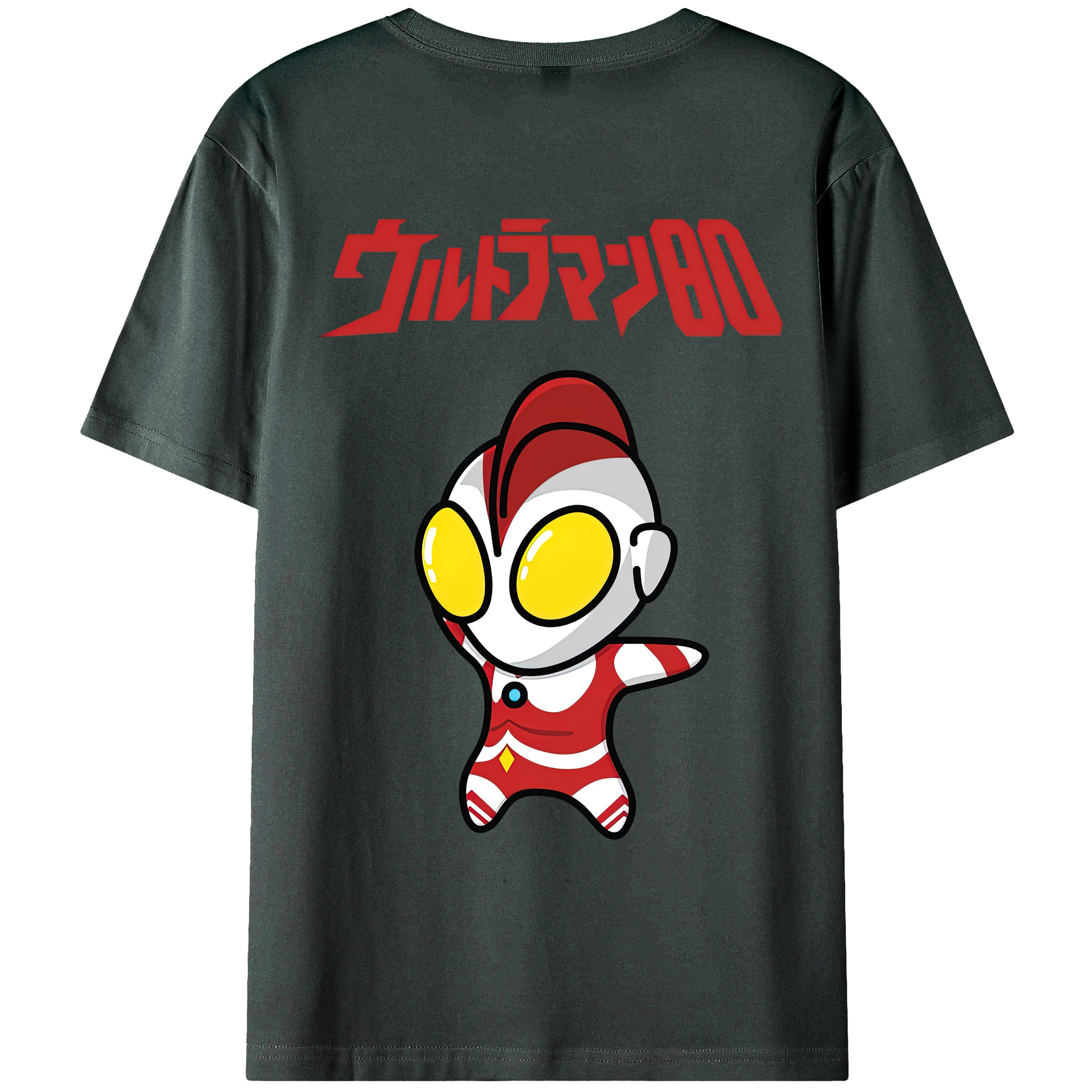 （画像用） ウルトラマン Ultraman 綿100％ メンズ半袖Tシャツ（バックプリント） 通気性